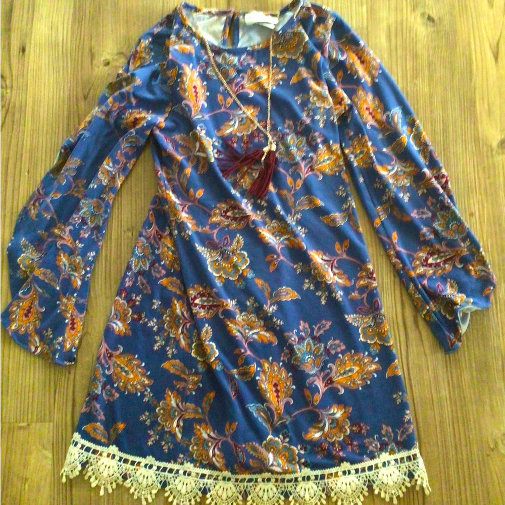 Girls Bohemian Casual Dress.